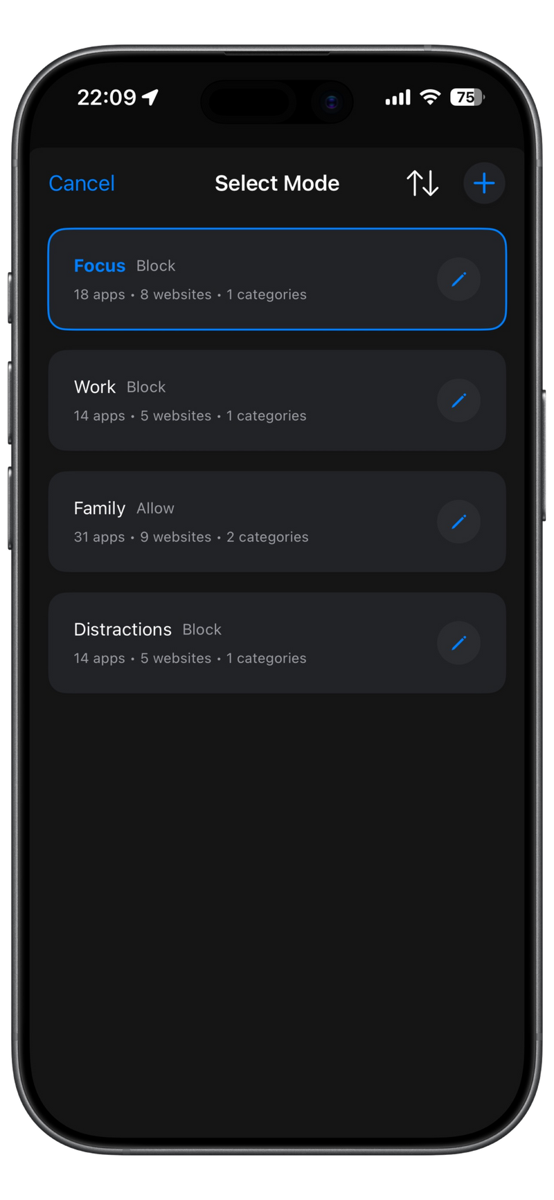 Create custom modes