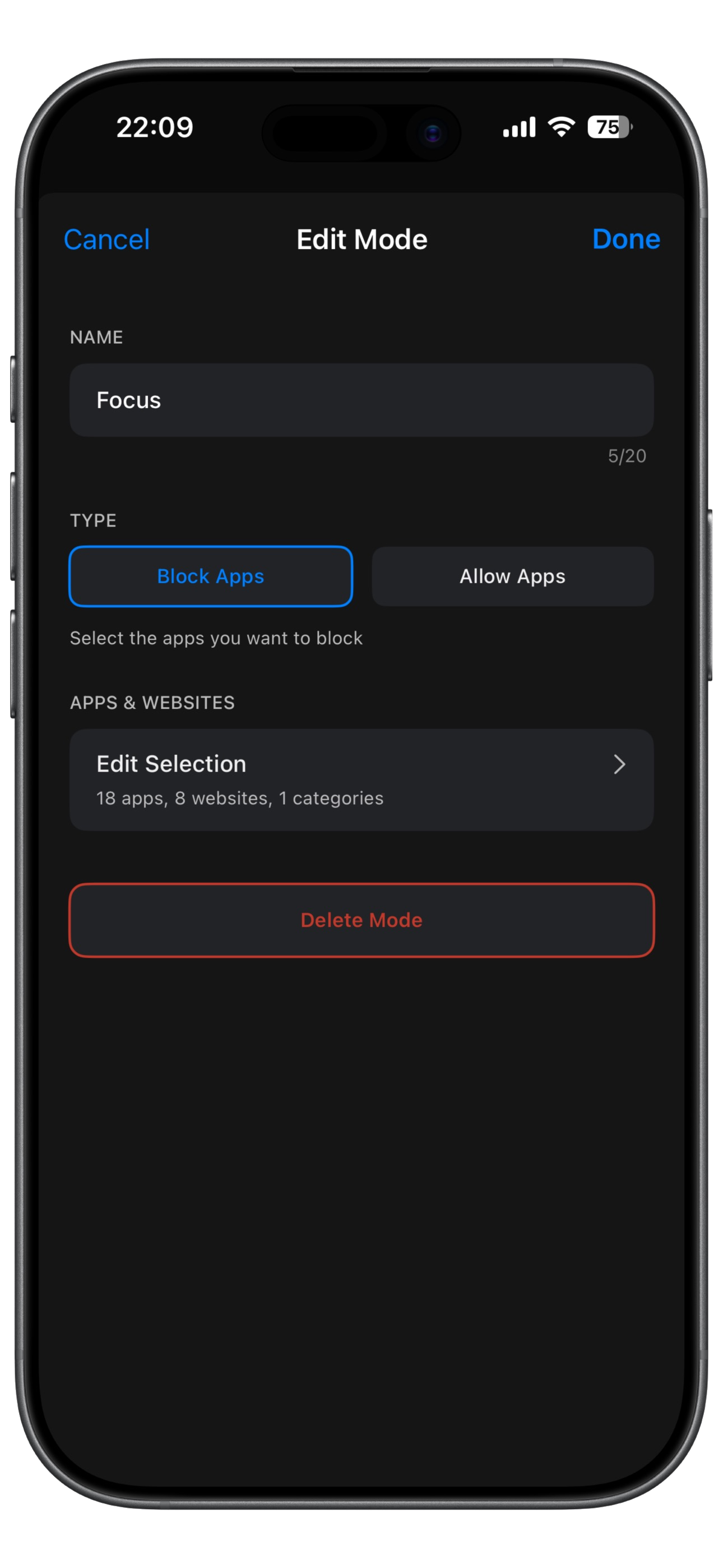 Customise Your Mode